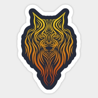 Maine coon the mini lion Sticker